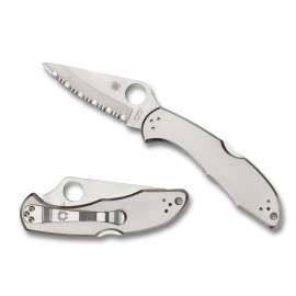 NAVAJA SPYDERCO DELICA 4 STAINLESS STEEL
