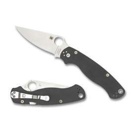 NAVAJA SPYDERCO PARA MILITARY 2 G-10 DARK GRAY MAXAMET